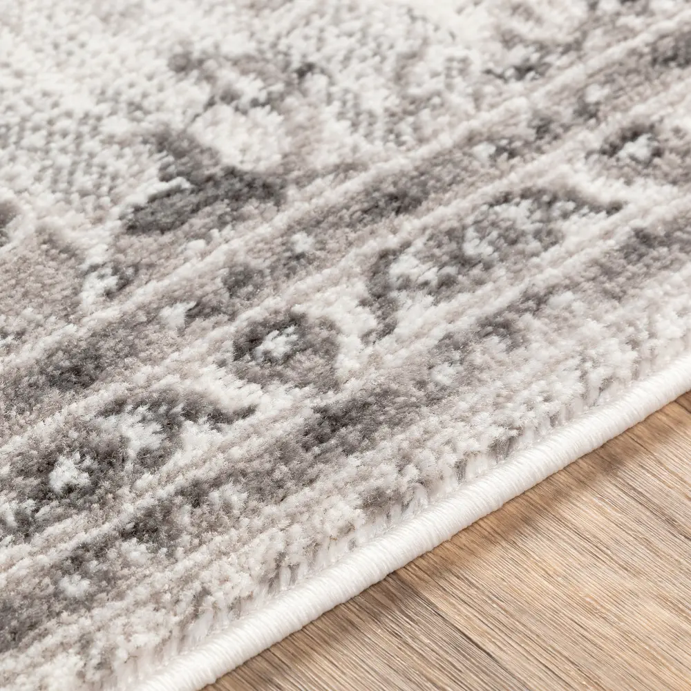 Urmi Vintage Oriental Boho Light Grey Rug - Image 4