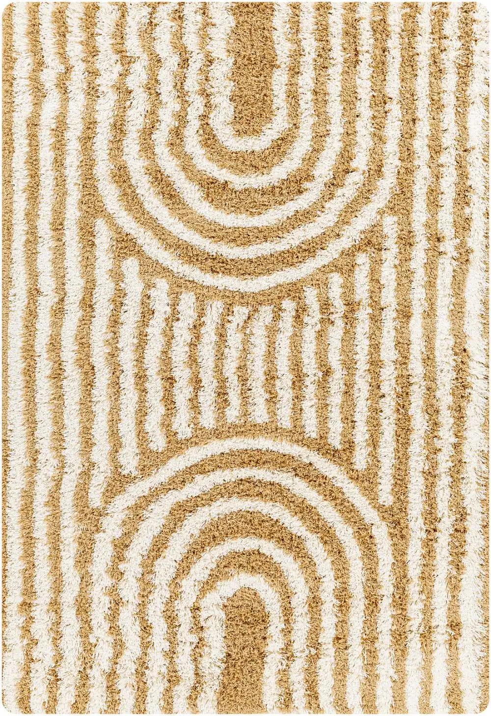Christina Shaggy Modern Plush Pile Camel Rug - Image 6