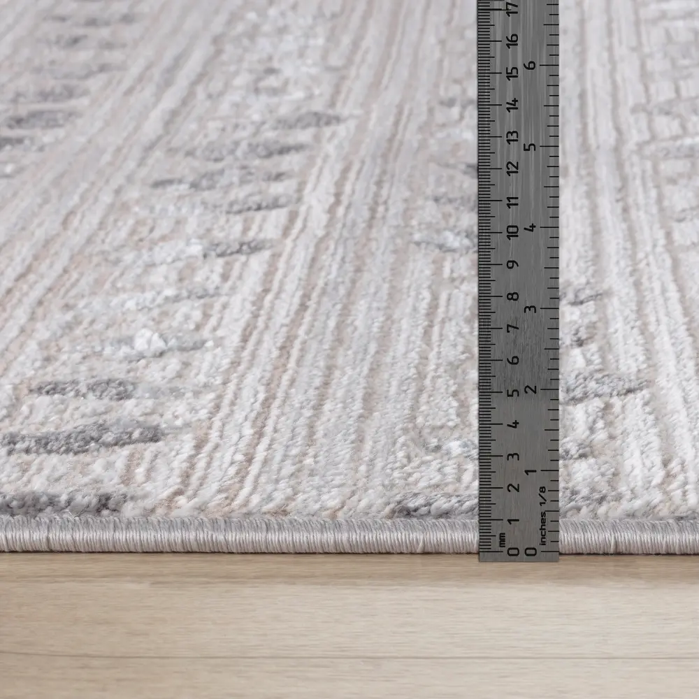 Valkiria Scandi Modern Beige/White Polka Dot Rug - Image 14