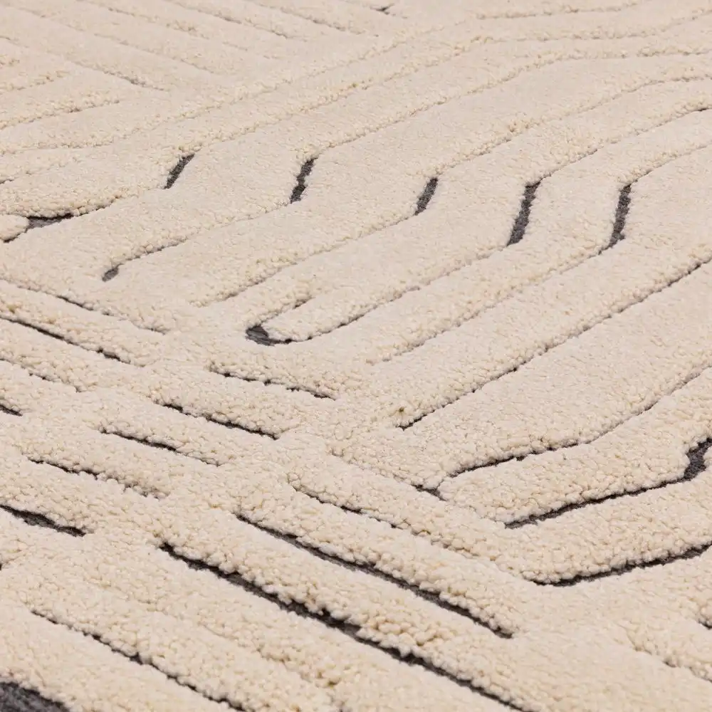 Valley Ivory Charcoal Route Rug - Image 2