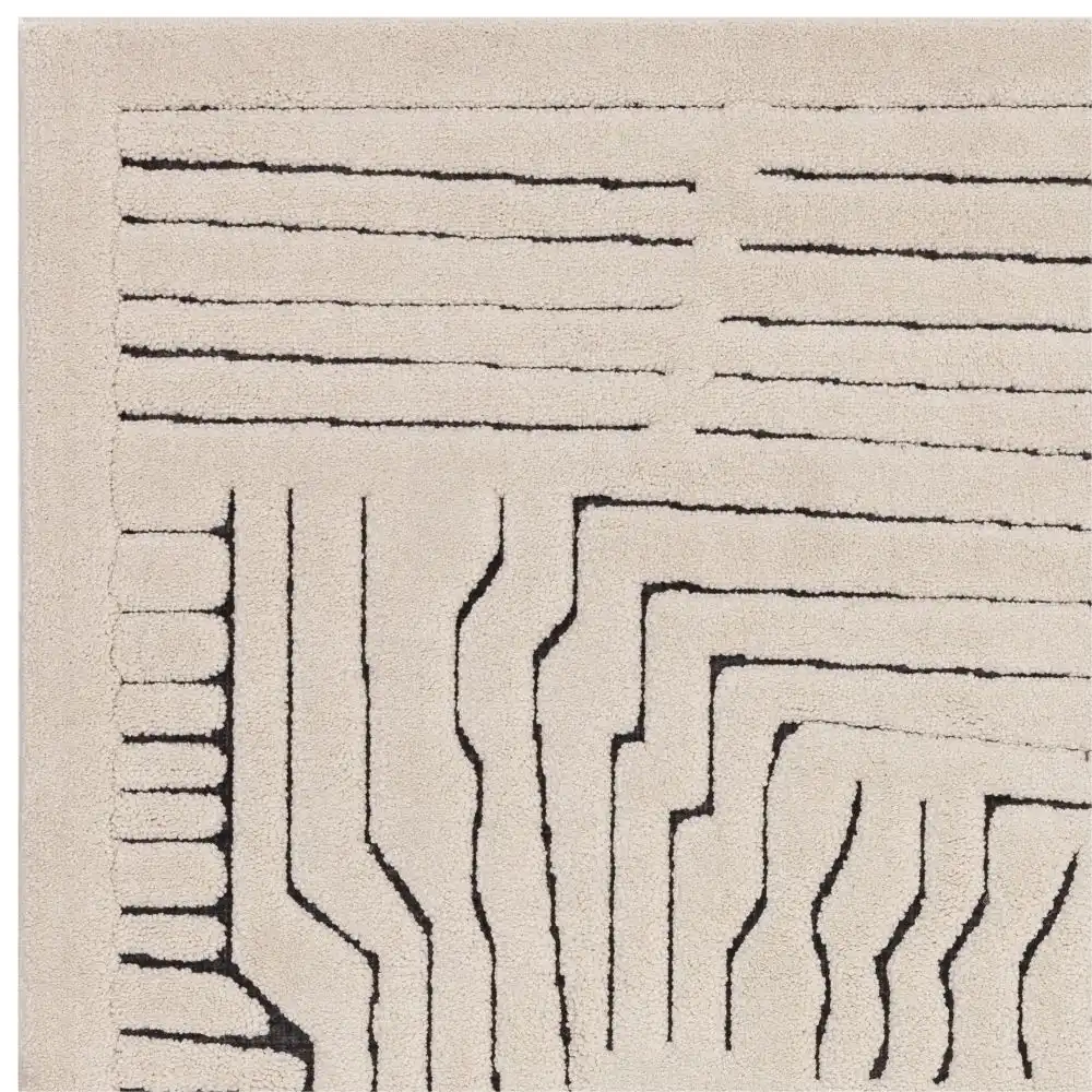Valley Ivory Charcoal Route Rug - Image 4