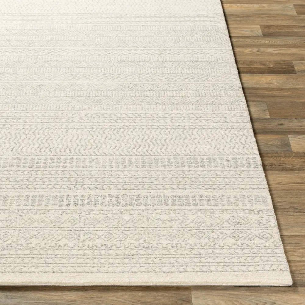 Vaniya Hand-Tufted Global Wool Grey Rug - Image 10