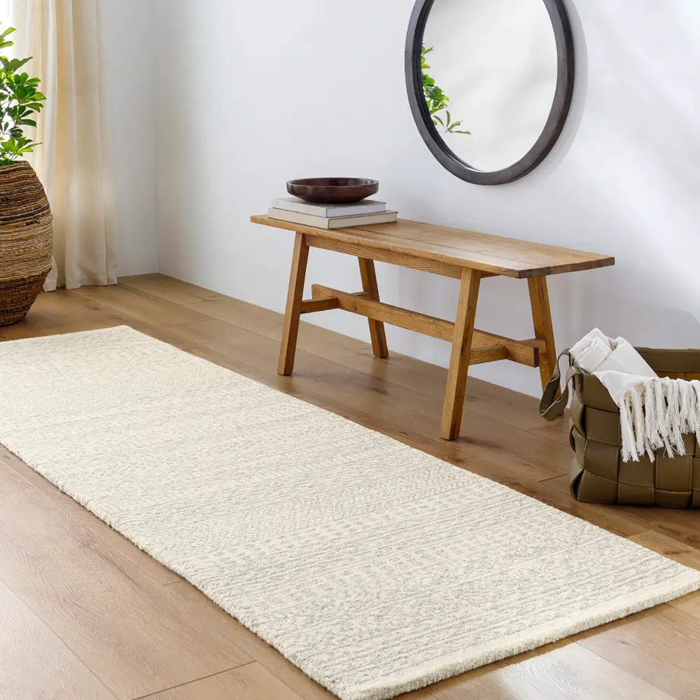 Vaniya Hand-Tufted Global Wool Grey Rug - Image 6