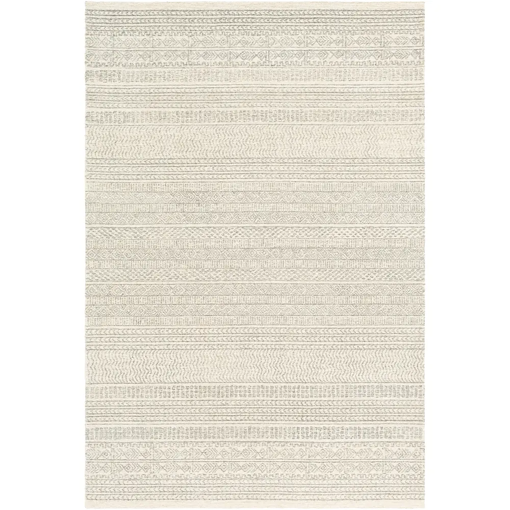 Vaniya Hand-Tufted Global Wool Grey Rug - Image 7