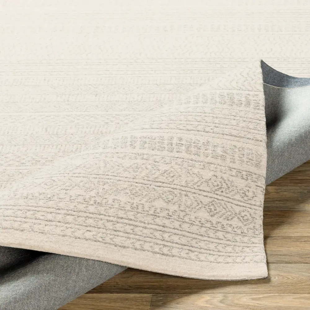 Vaniya Hand-Tufted Global Wool Grey Rug - Image 9