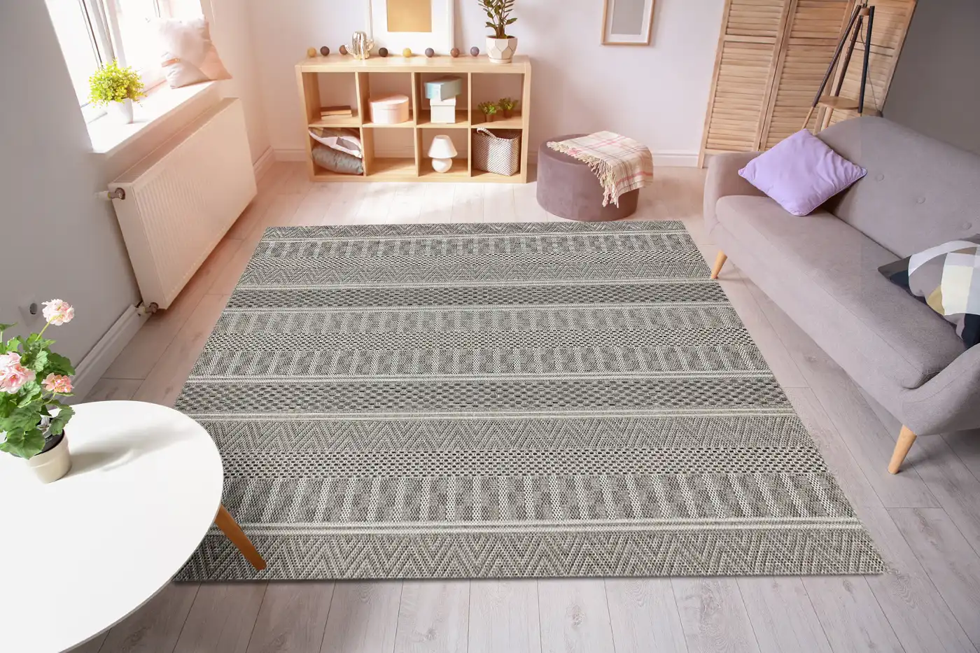 Varanda VA04 Natural Stripe Rug