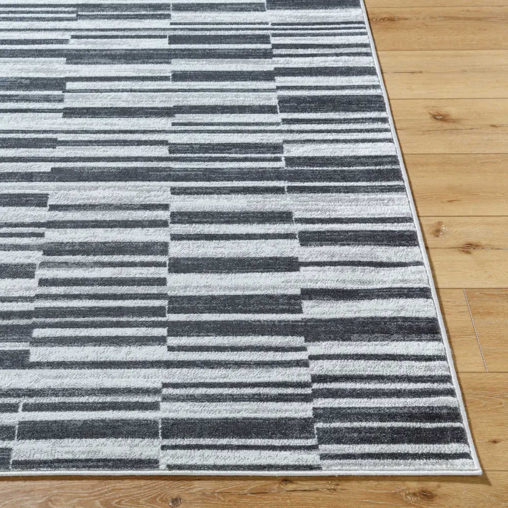 Vartika Scandi Modern Black Rug - Image 7