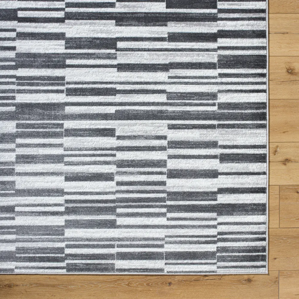 Vartika Scandi Modern Black Rug - Image 8