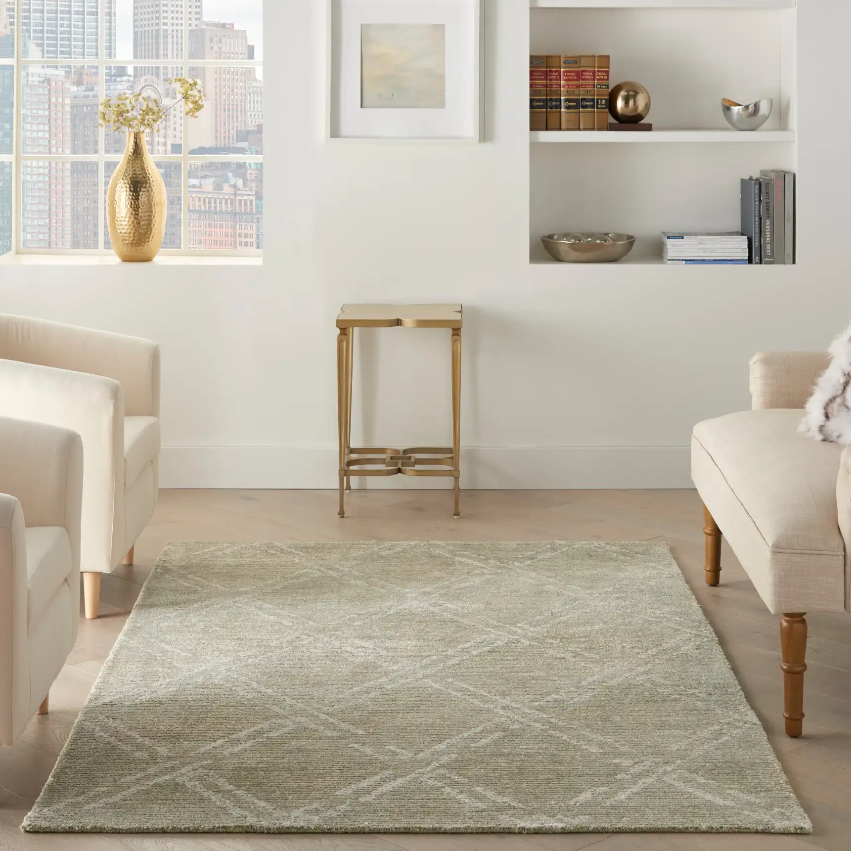 Venosa VSN01 Green Ivory Rug