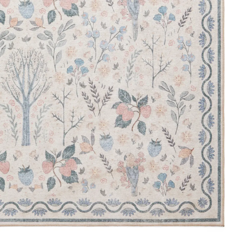 Versailles H1373 Beige/Blue Washable - Image 9