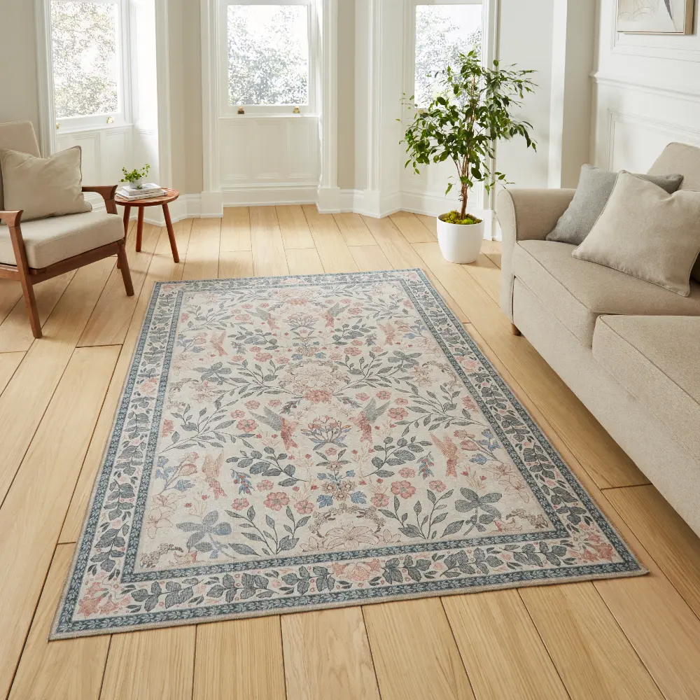 Versailles H1423 Beige/Blue Washable
