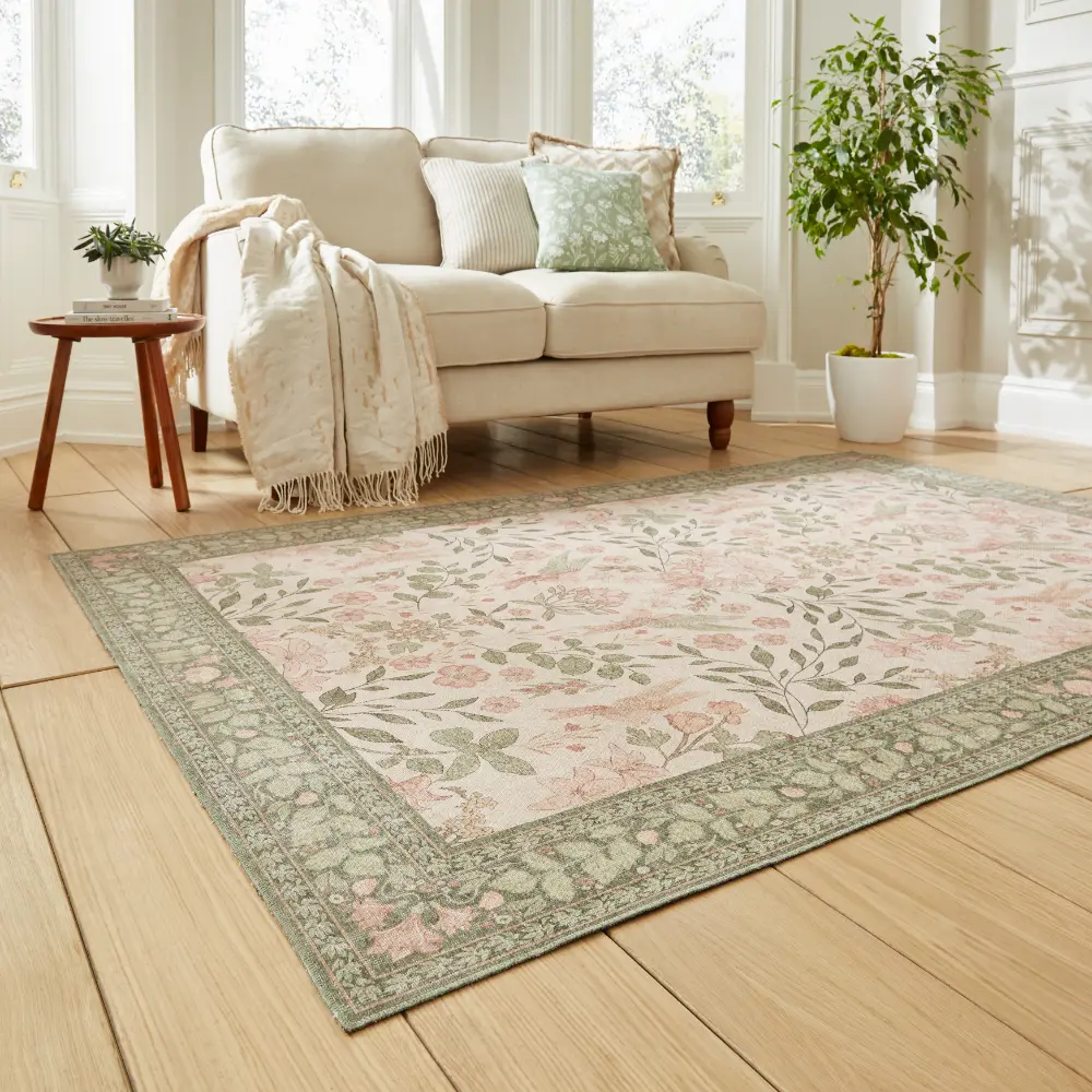 Versailles H1423 Beige/Green Washable - Image 2