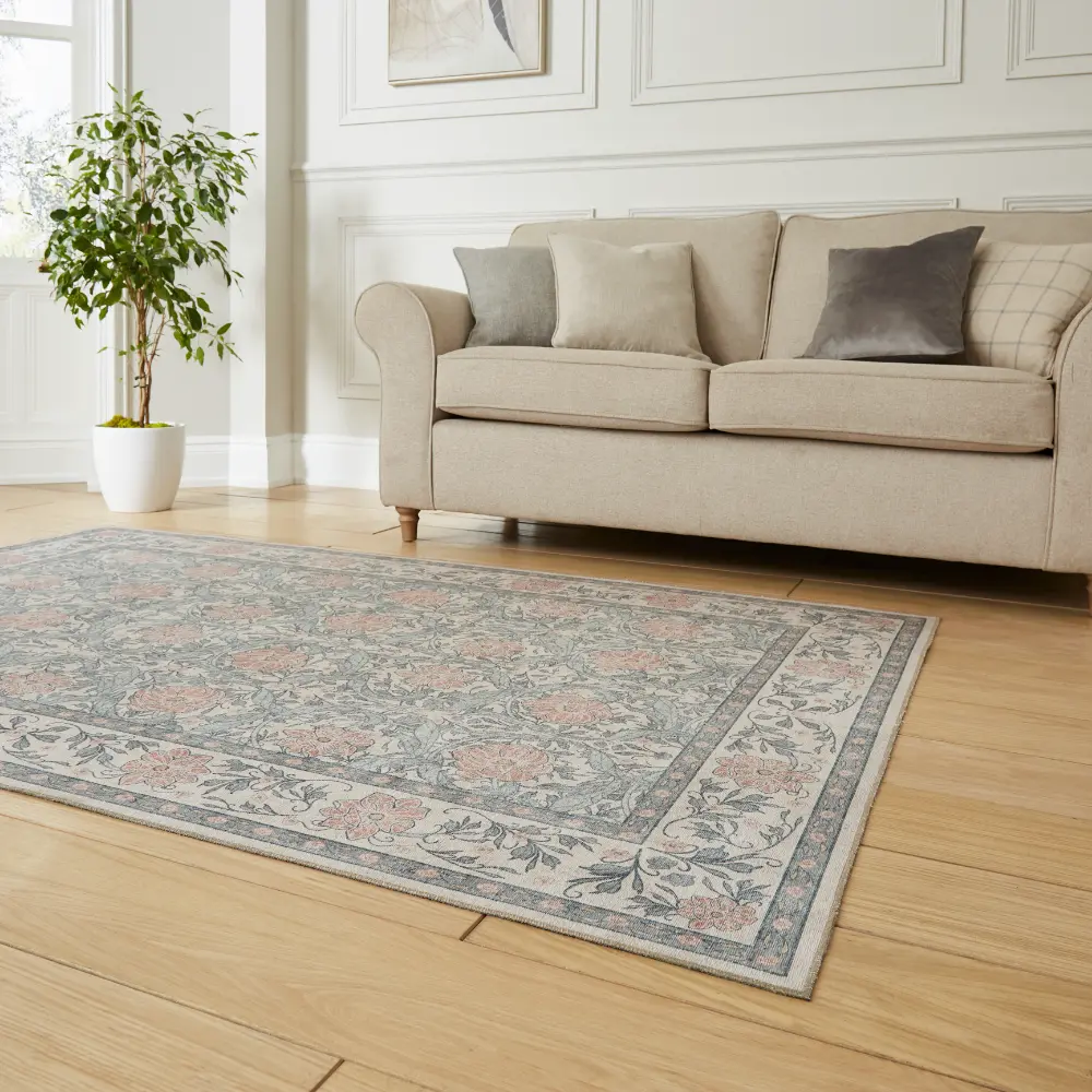 Versailles H1424 Beige/Blue Washable - Image 2
