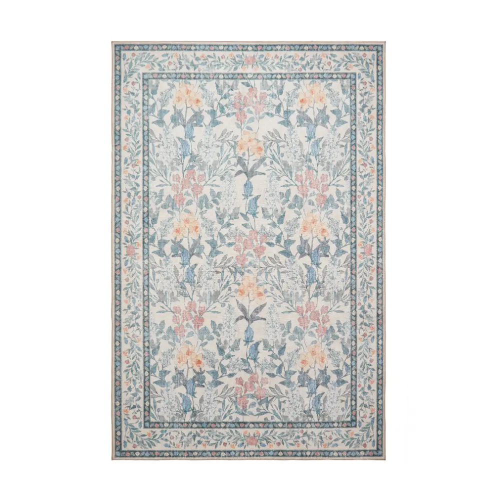 Versailles H1425 Beige/Blue Washable - Image 4
