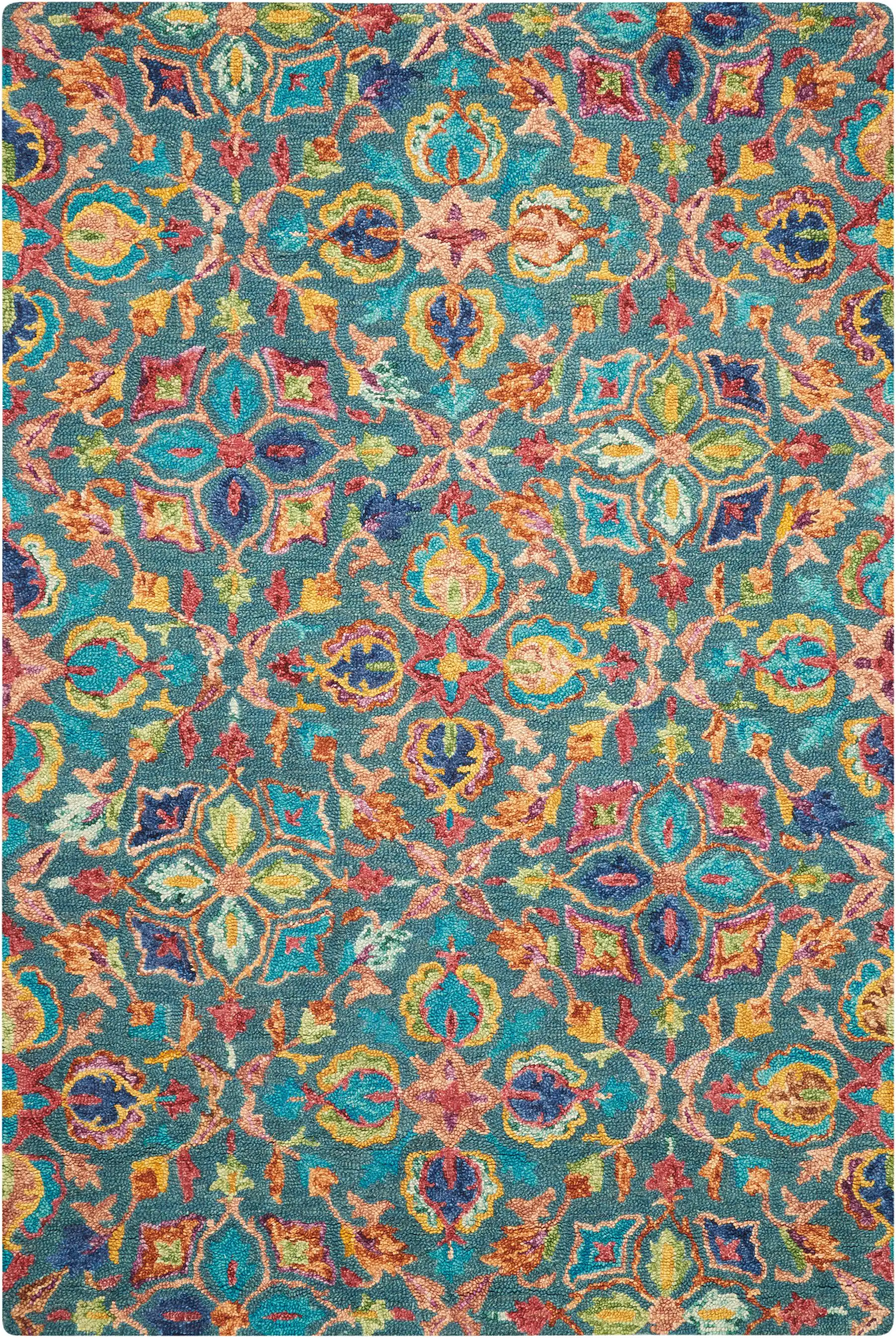 Vibrant VIB08 Teal Rug - Image 5