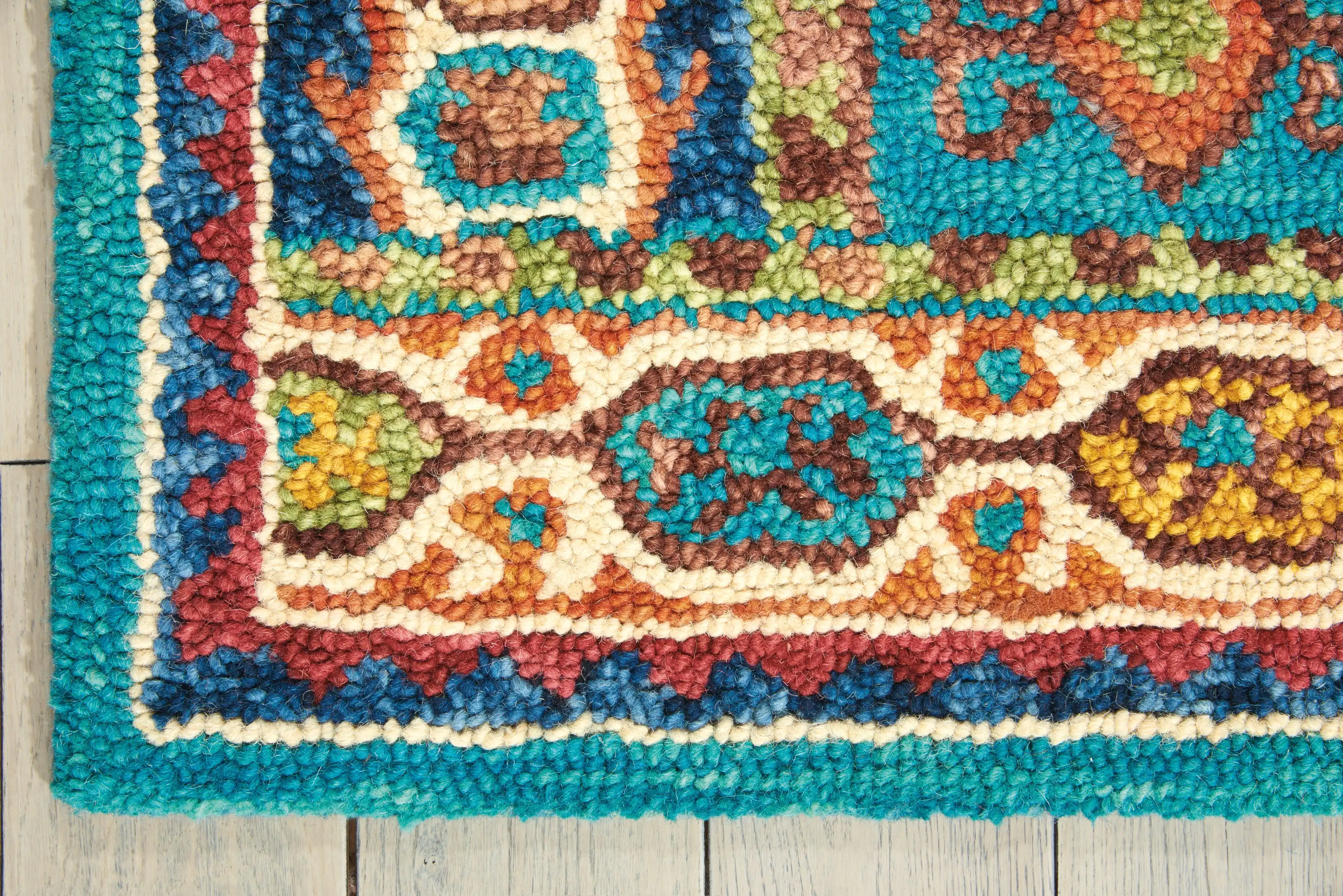 Vibrant VIB09 Teal Rug - Image 2