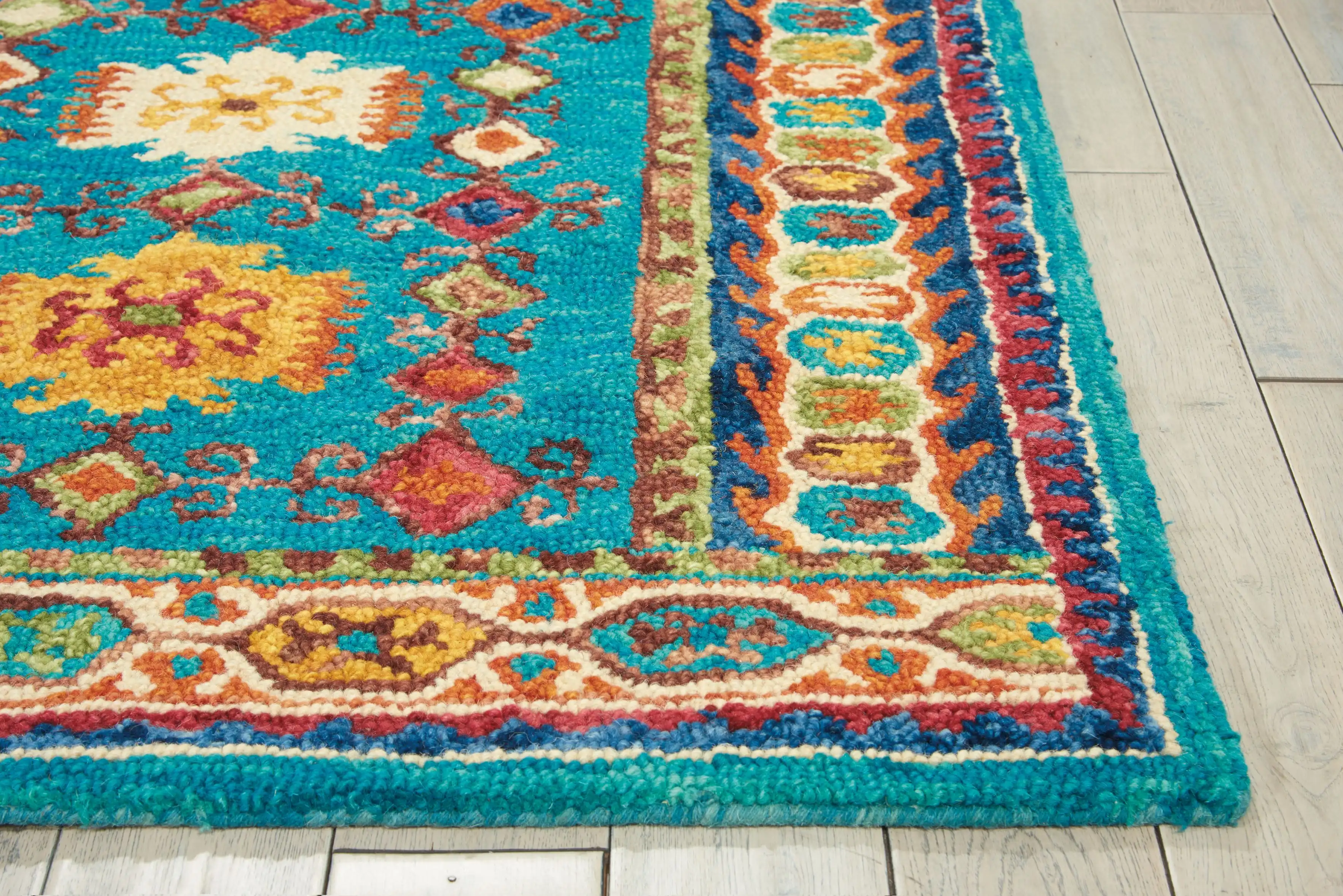 Vibrant VIB09 Teal Rug - Image 3