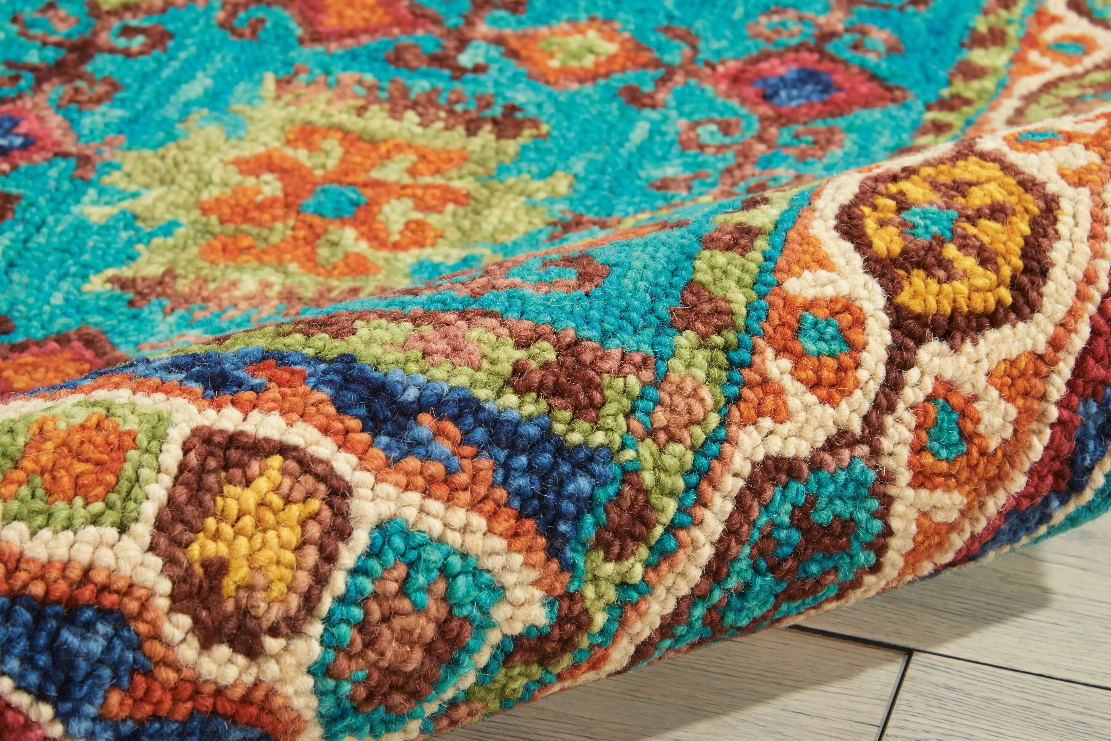 Vibrant VIB09 Teal Rug - Image 4