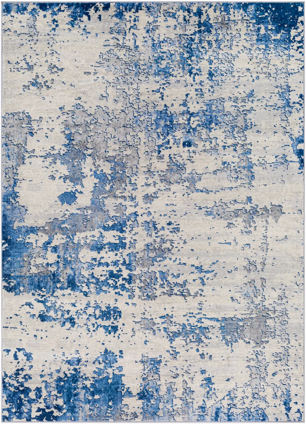 Victoire Abstract Modern Marble Sky Blue Rug - Image 5
