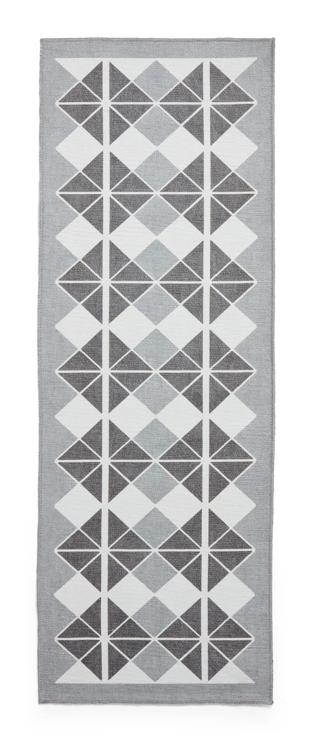 Victoria H1184 Grey/Dark Grey Washable Rug - Image 4