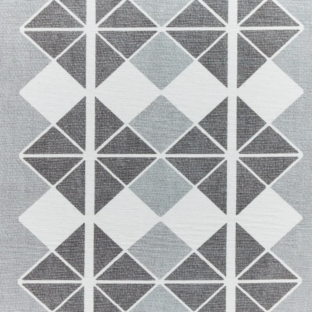 Victoria H1184 Grey/Dark Grey Washable Rug - Image 7