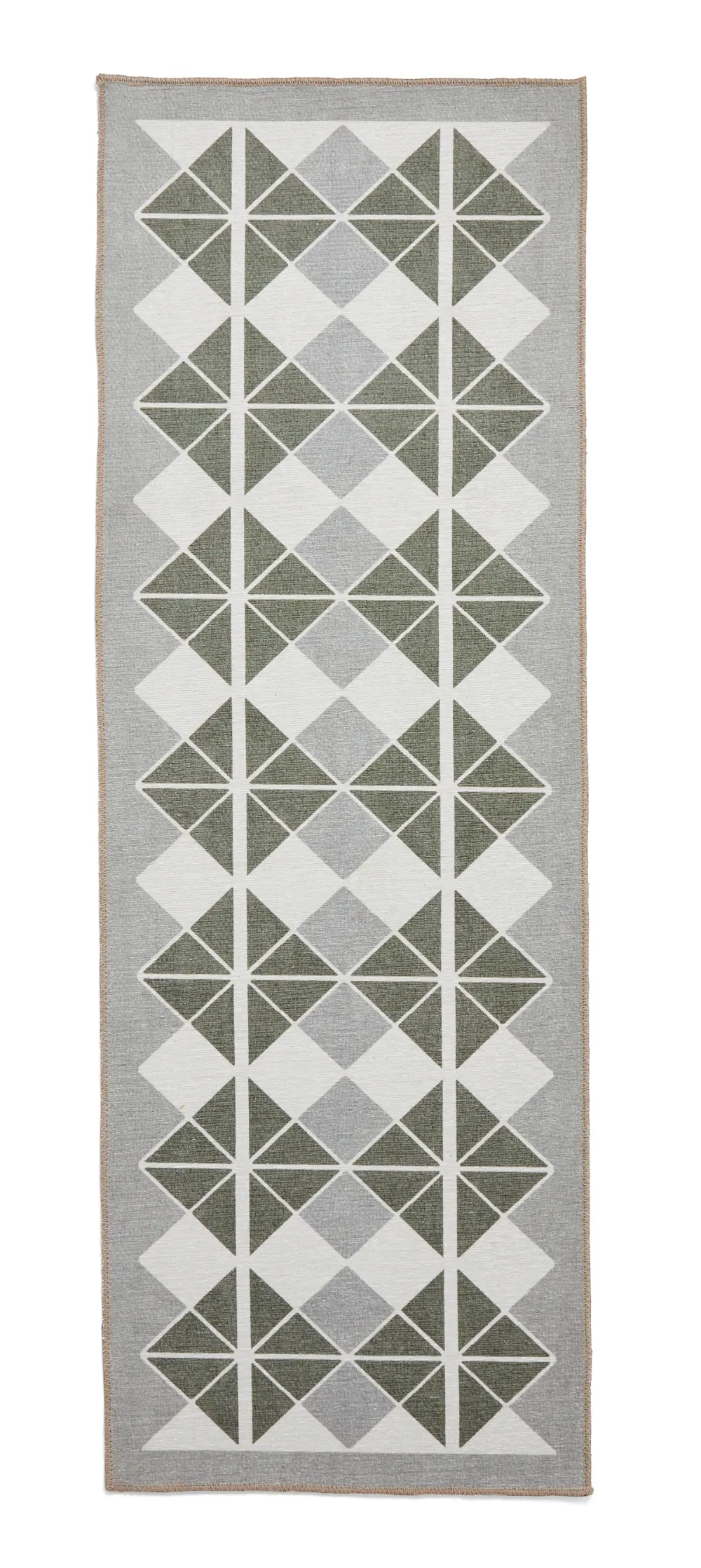 Victoria H1184 Grey/Green Washable Rug - Image 2