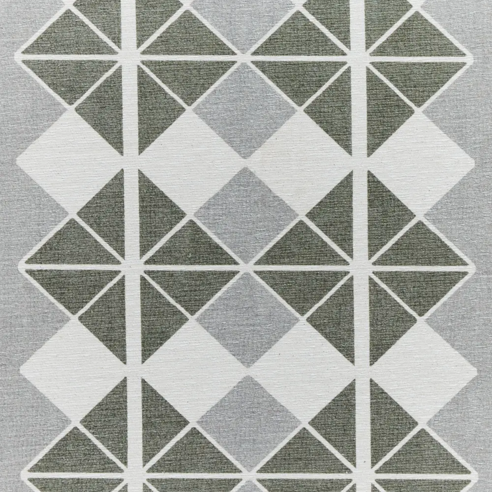 Victoria H1184 Grey/Green Washable Rug - Image 5