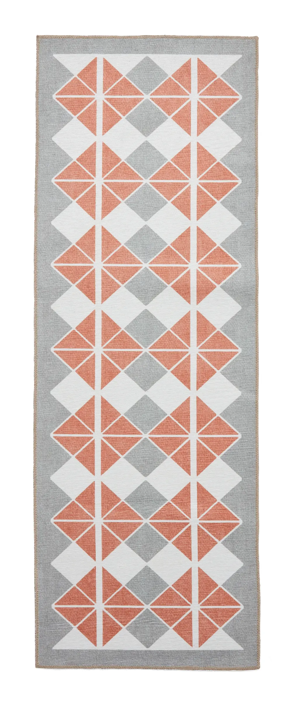 Victoria H1184 Grey/Orange Washable Rug - Image 7