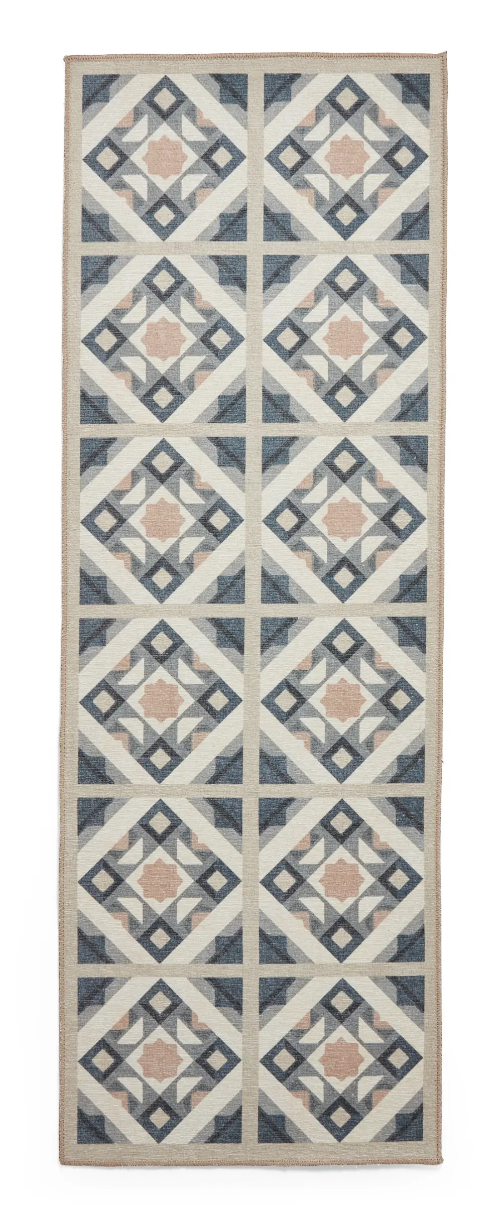 Victoria H1187 Grey/Orange Washable Rug - Image 6