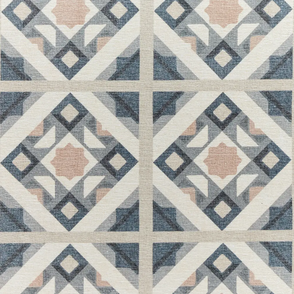 Victoria H1187 Grey/Orange Washable Rug - Image 8