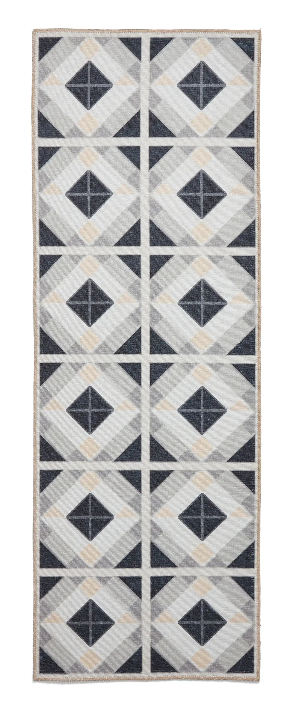 Victoria H1190 Grey/Beige Washable Rug - Image 5