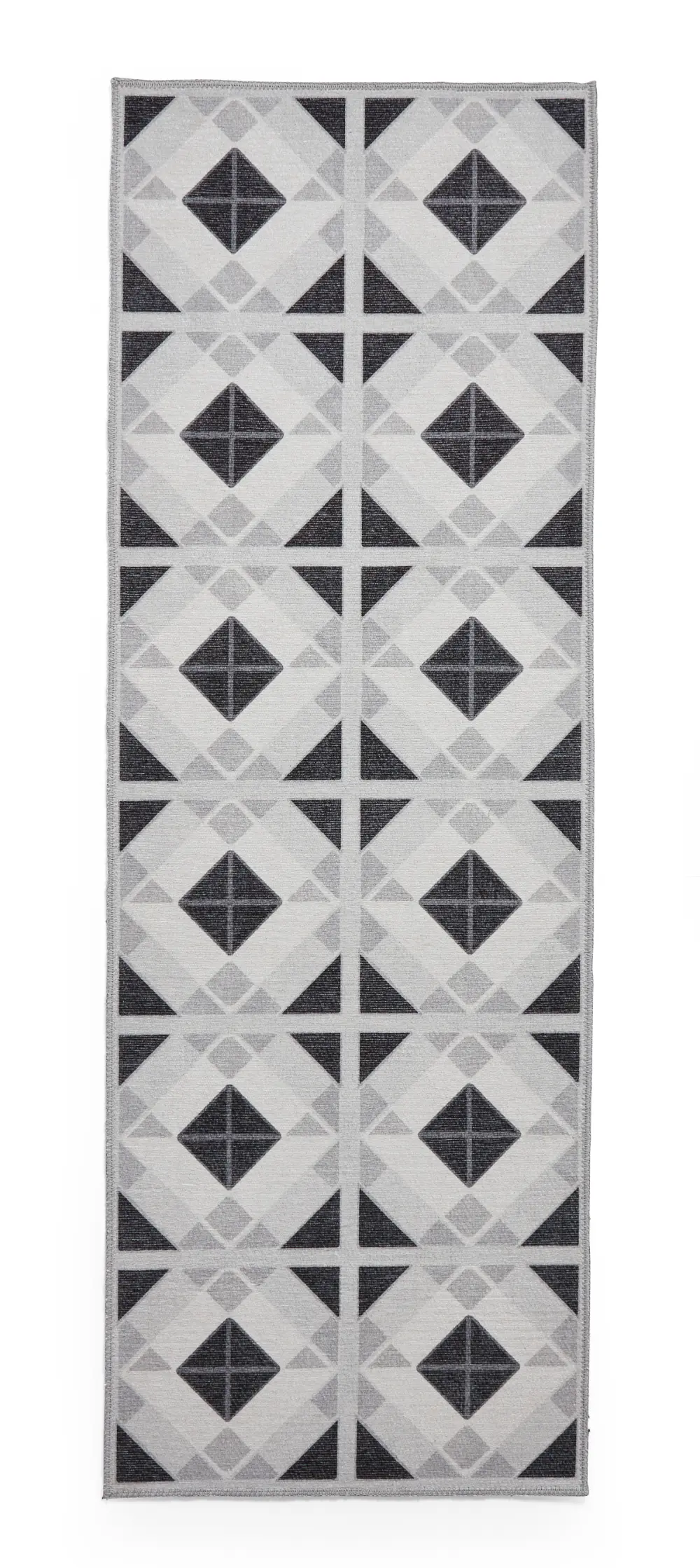 Victoria H1190 Grey/Light Grey Washable Rug - Image 8