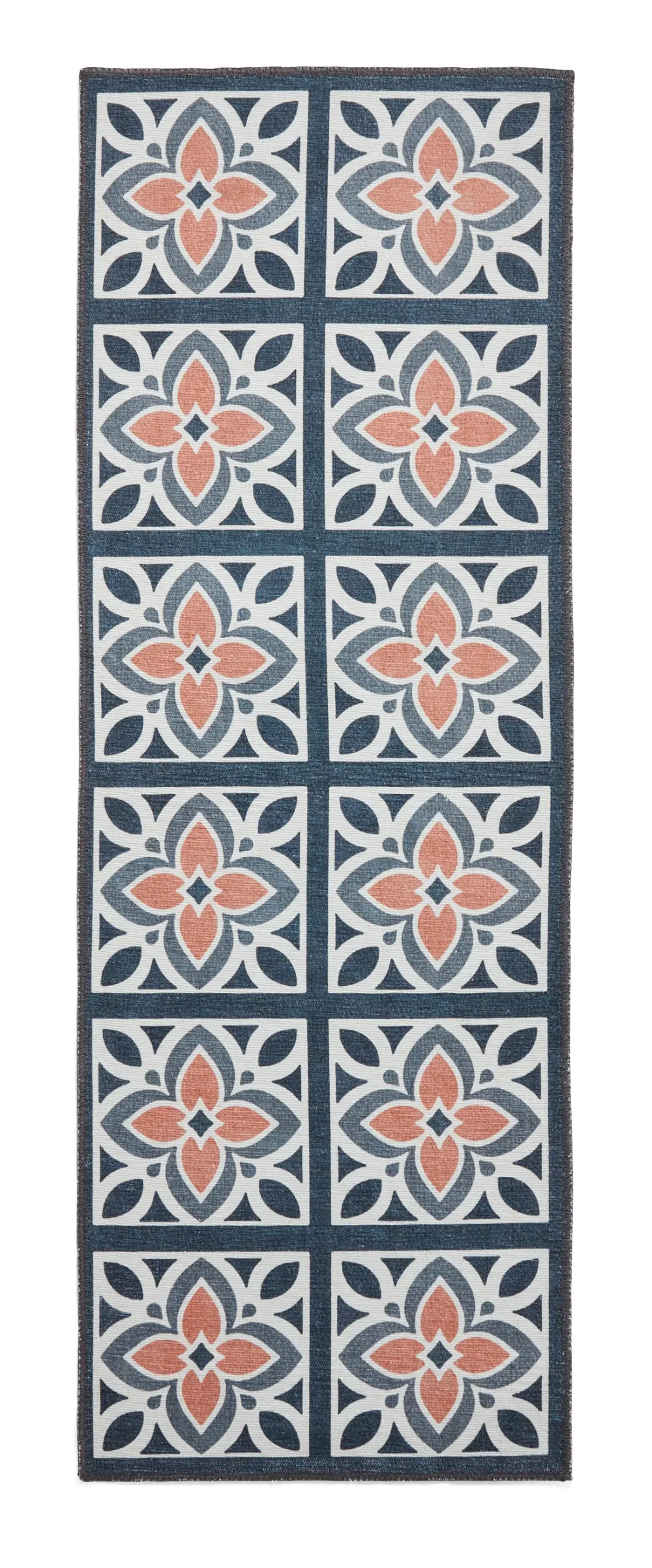 Victoria H1191 Grey/Orange Washable Rug - Image 7
