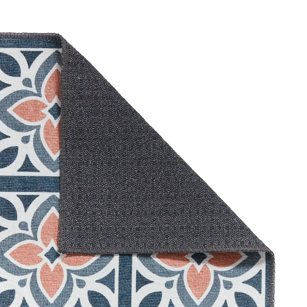 Victoria H1191 Grey/Orange Washable Rug - Image 8