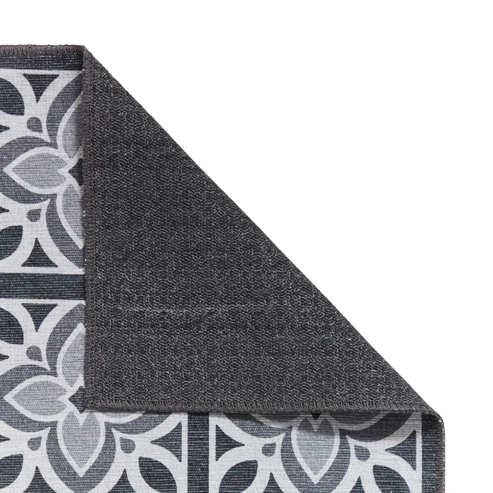 Victoria H1191 Grey Washable Rug - Image 5