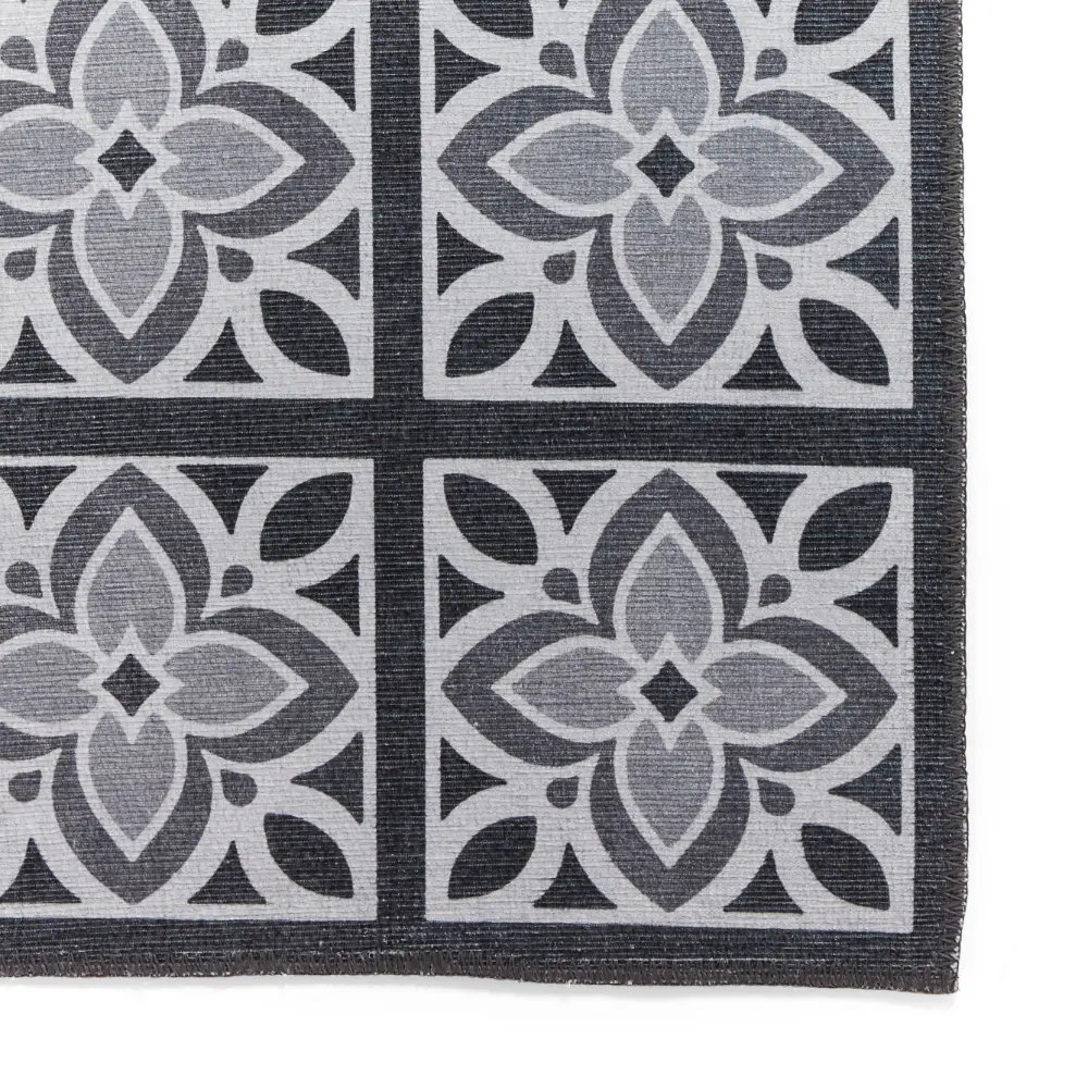 Victoria H1191 Grey Washable Rug - Image 6