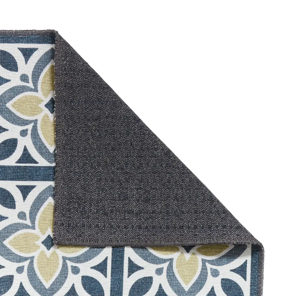 Victoria H1191 Grey/Yellow Washable Rug - Image 7