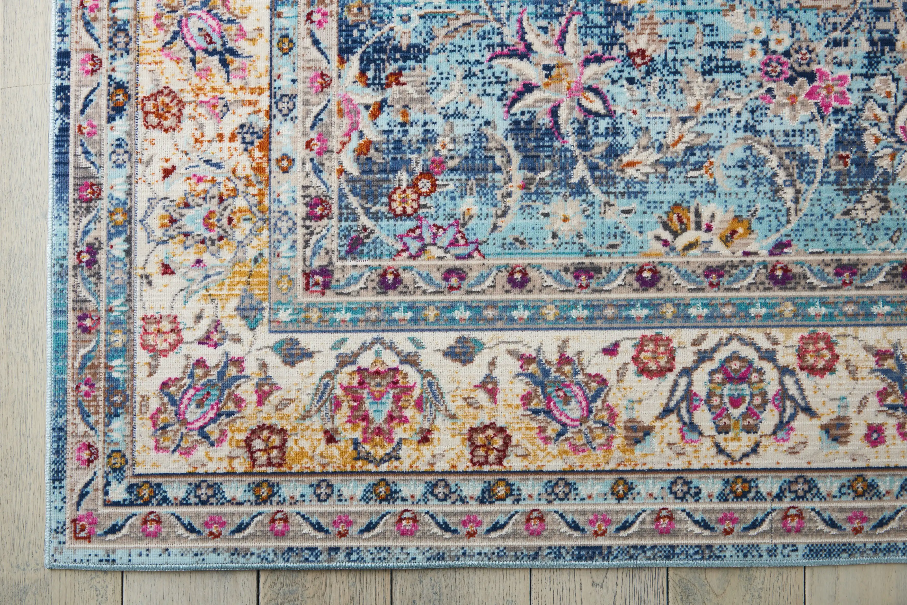 Vintage Kashan VKA01 Blue Rug - Image 6