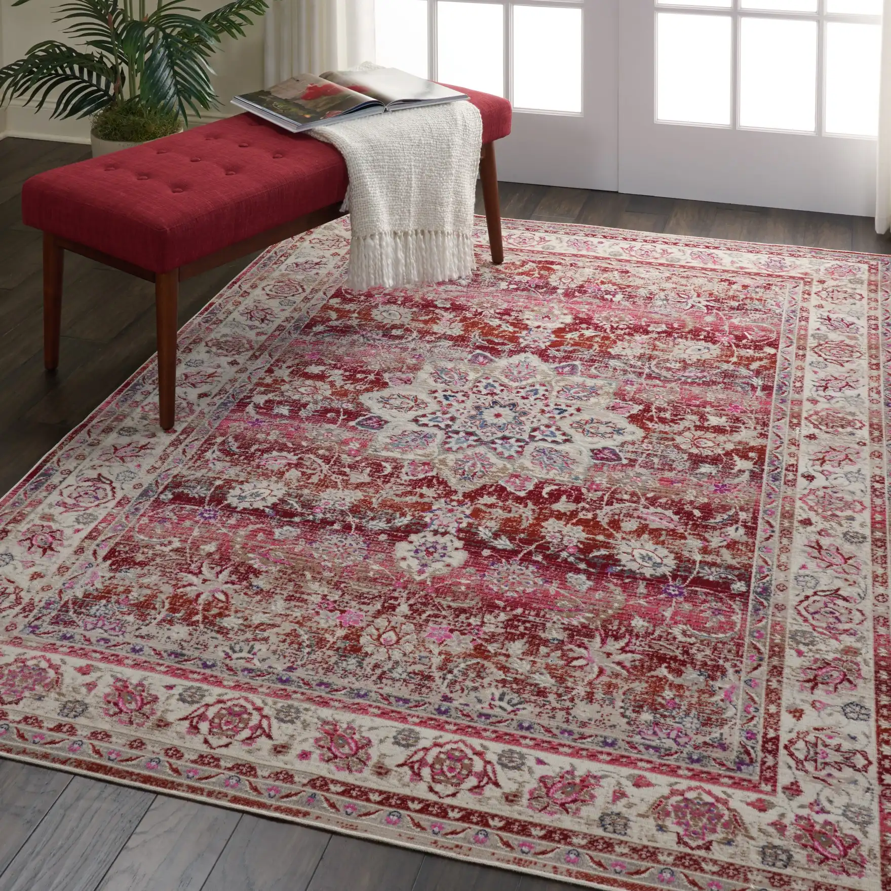 Vintage Kashan VKA01 Red Rug
