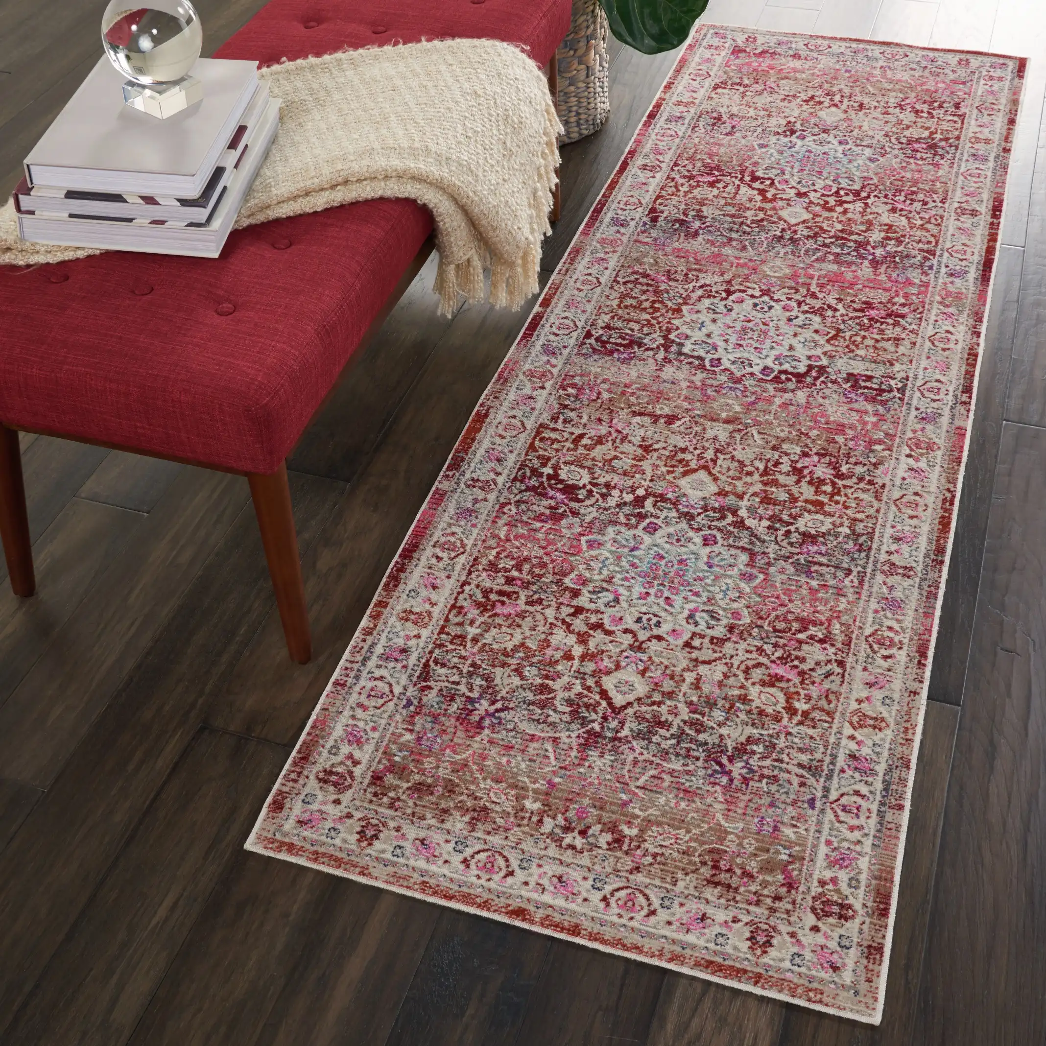 Vintage Kashan VKA01 Red Rug - Image 5