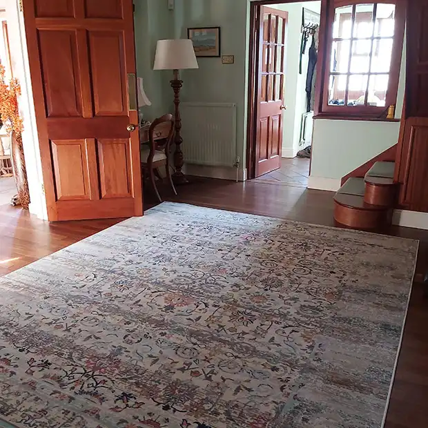 Vintage Kashan VKA02 Ivory Rug - Image 2