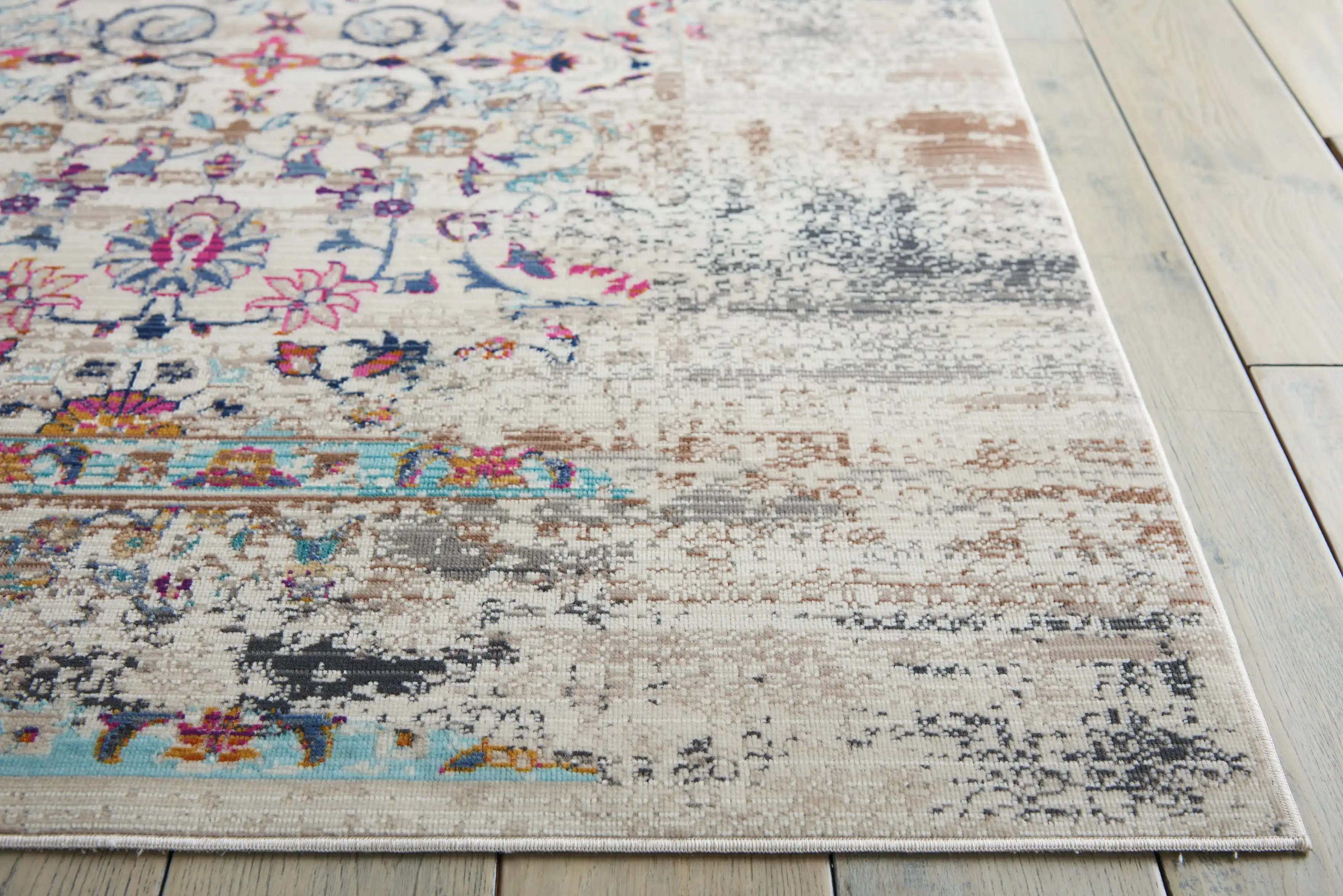 Vintage Kashan VKA02 Ivory Rug - Image 3