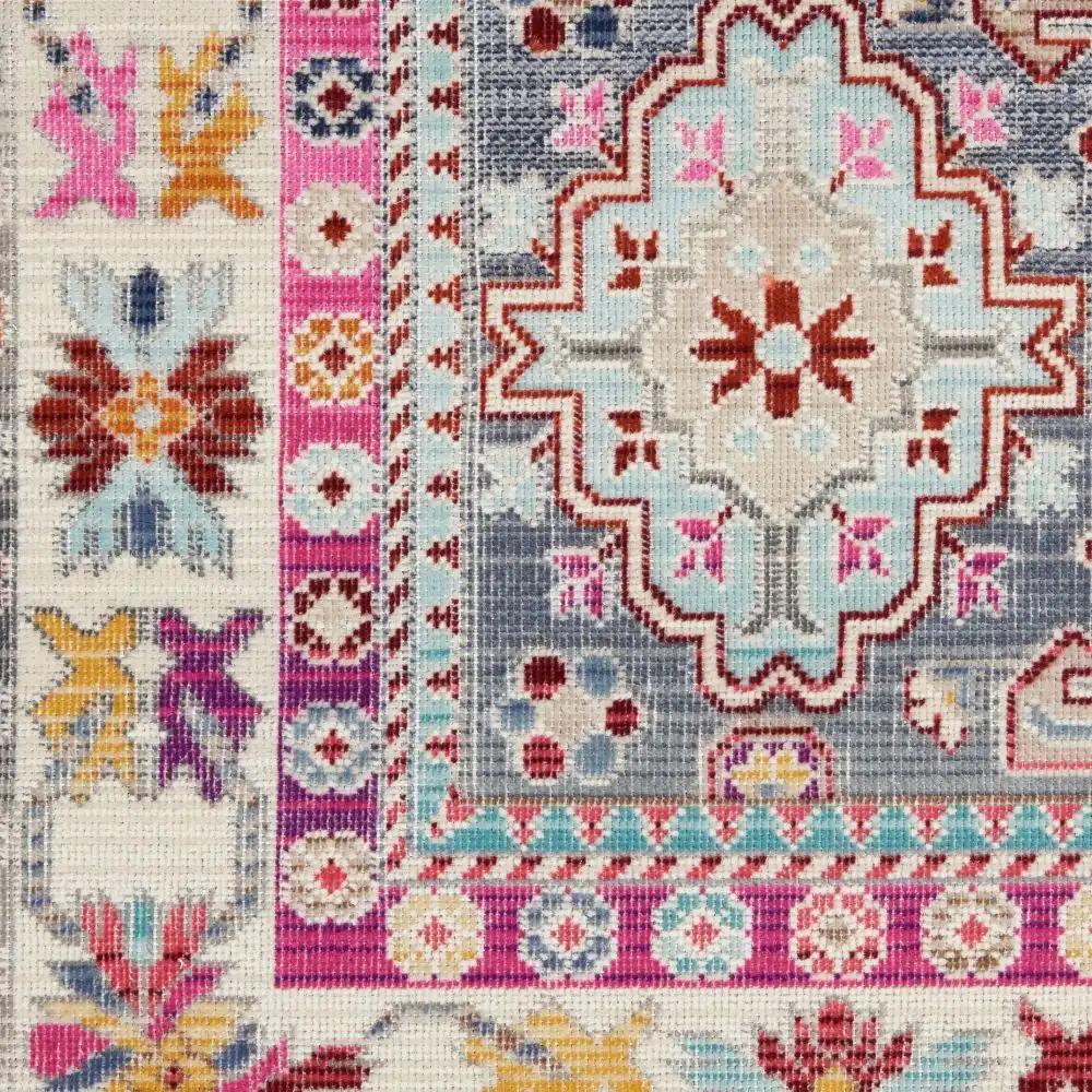 Vintage Kashan VKA05 Grey Multi Rug - Image 2