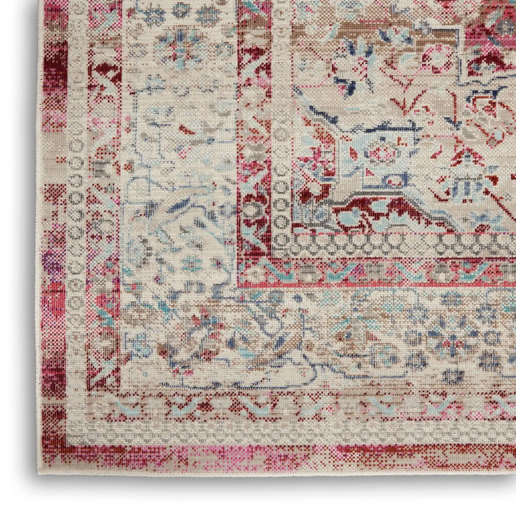 Vintage Kashan VKA07 Red Ivory Rug - Image 4