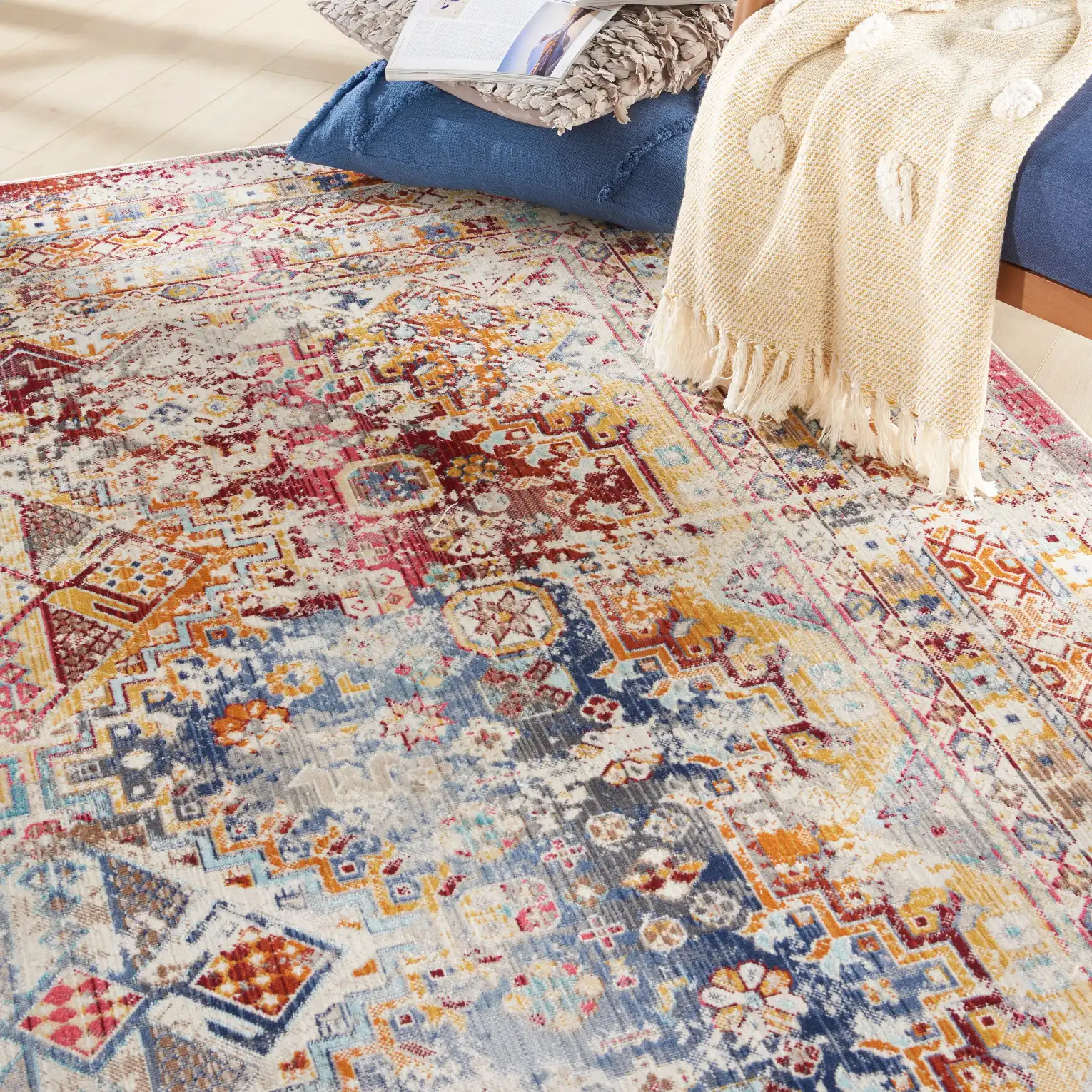 Vintage Kashan VKA09 Multi Rug - Image 3