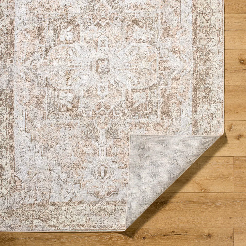 Vivian Machine Washable Oriental Boho Clay/Dark Brown Rug - Image 6