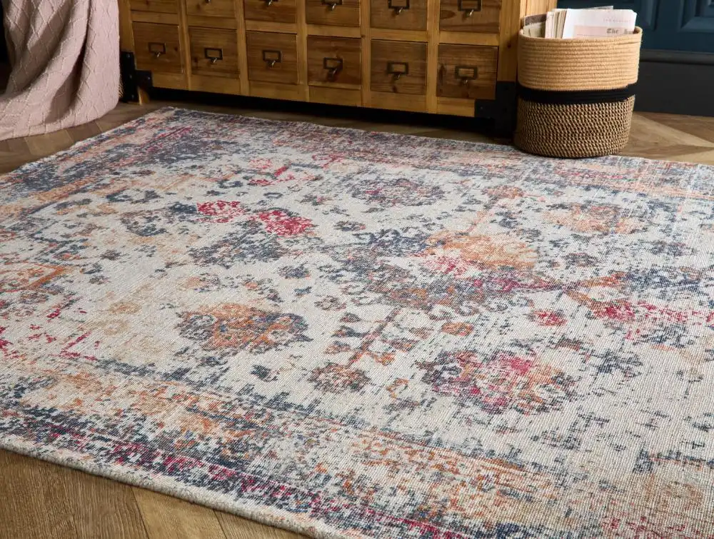 Vogue Navy Rust Rug - Image 2