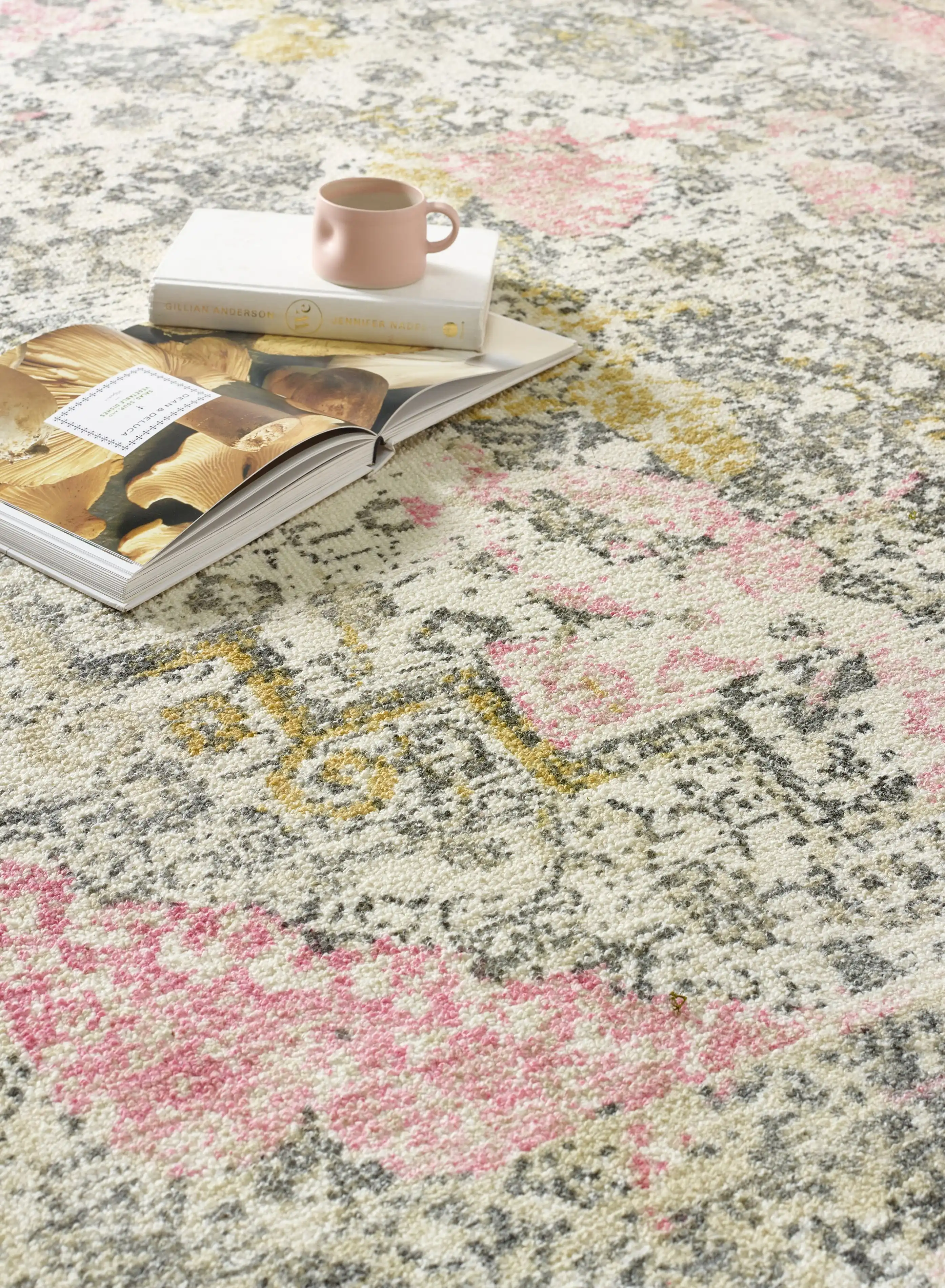 Vogue Pink Ochre Rug - Image 3