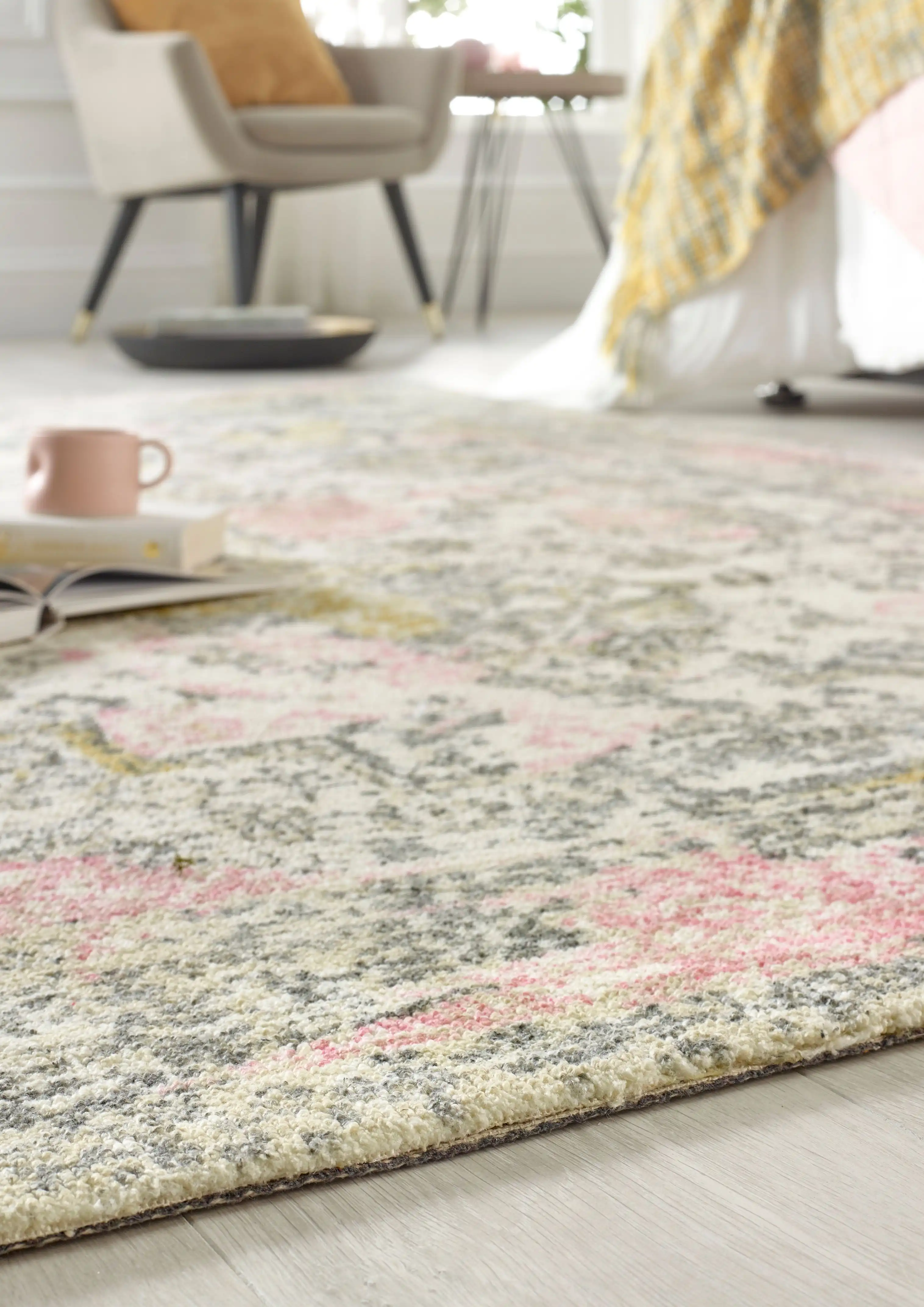 Vogue Pink Ochre Rug - Image 4