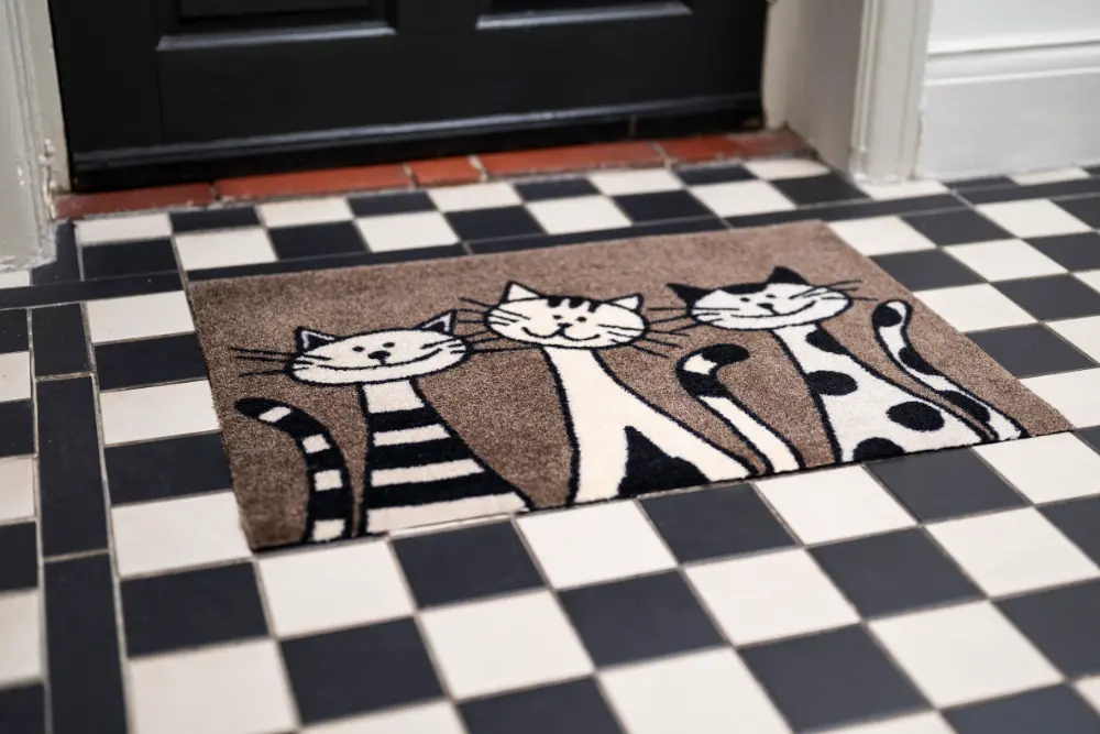 Wash+Dry DESIGN Three Cats Taupe